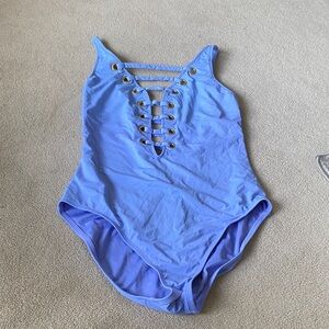 Bleu Rod Beattie Light Blue Grommet Swimsuit
